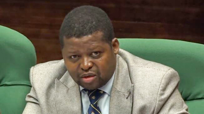 Auditor General Timothy Matsebula in Parliament yesterday. 